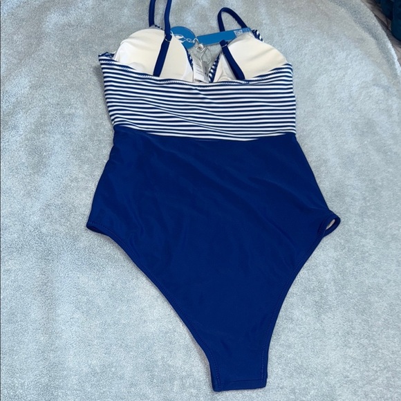 Blue and White swimsuit - Picture 3 of 5